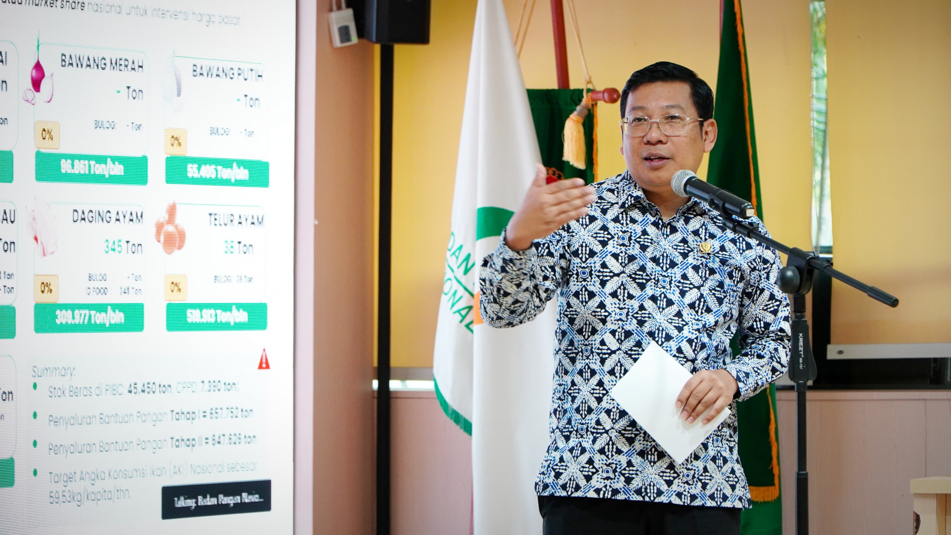Kepala Bapanas, Arief Prasetyo Adi, mengungkapkan rencana ambisius ini dalam Seminar Nasional yang digelar secara hybrid pada Rabu (24/7) di Jakarta. Foto: Humas Bapanas