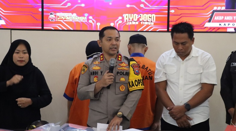 Operasi diam-diam dilakukan oleh Satreskrim Polres Batu Polda Jatim. Mereka berhasil mengungkap kasus aborsi ilegal yang mengguncang warga setempat. Foto: Polres Malang Kota