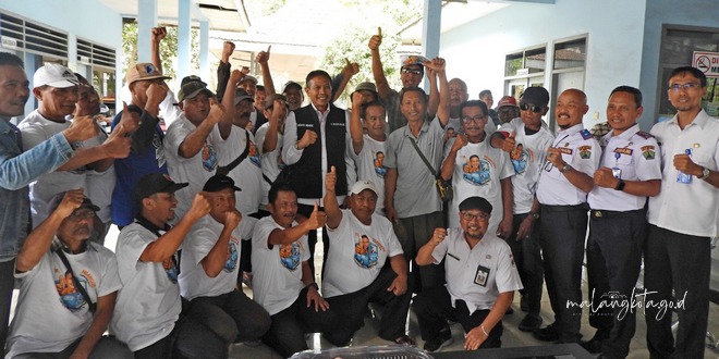 Program "Ngobrol Bareng Angkutan Kota (Ngangkut)" yang digagas Dinas Perhubungan Kota Malang kali ini digelar di Terminal Madyopuro, Rabu (10/7). Foto: Pemkot Malang