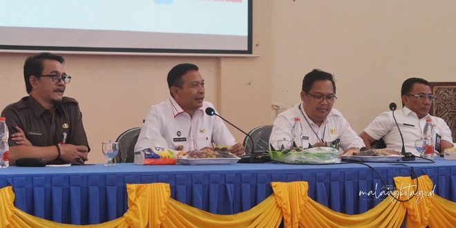 Pj. Walikota Malang saat beraudiensi dengan HIPPAM se-Kota Malang pada Rabu (3/7)