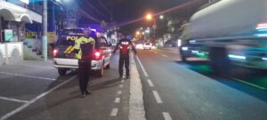 Patroli Malam oleh Polsek Singosari di Kecamatan Singosari, Kabupaten Malang, pada Rabu malam