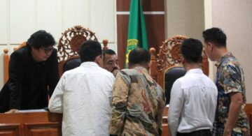 sidang Pra Peradilan kasus teror bom terhadap jurnalis Jubi, Victor Mambor