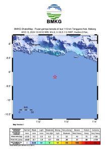 Pada pukul 10.03 WIB, Selasa (13/8/2024), warga Kabupaten Malang dikejutkan oleh guncangan gempa bumi tektonik dengan magnitudo 4,9