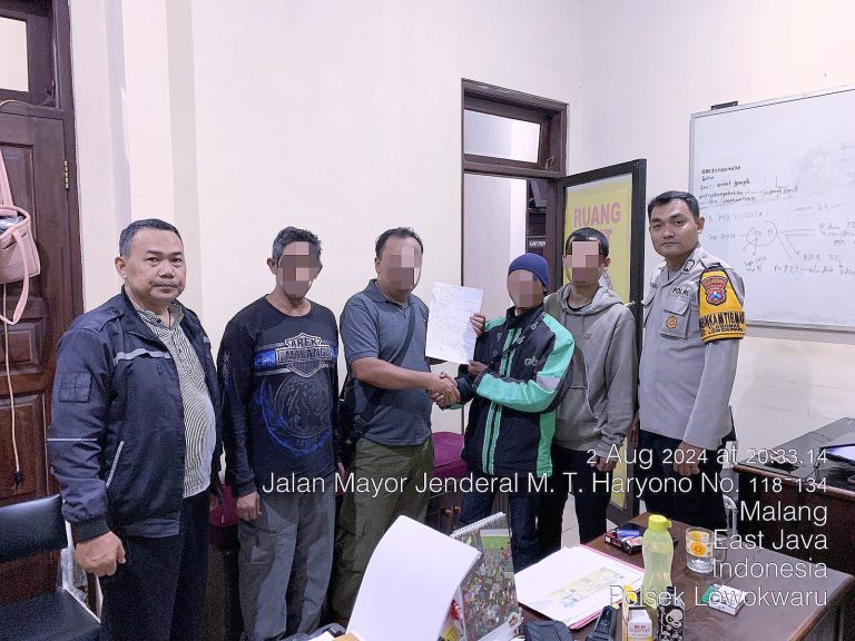 Polsek Lowokwaru Polresta Malang Kota berhasil menenangkan situasi panas yang sempat viral di media sosial. Foto: Polsek Lowokwaru