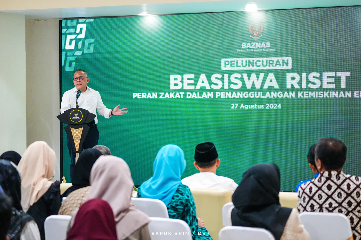 Badan Riset dan Inovasi Nasional (BRIN) berkolaborasi dengan Badan Amil Zakat Nasional (BAZNAS) melalui Program Beasiswa Riset.