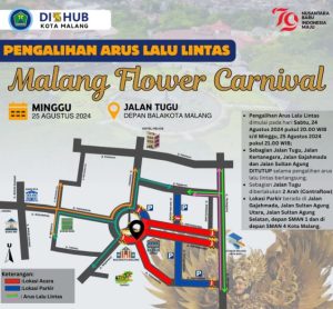 Persiapan Malang Flower Carnival (MFC) tahun ini akan membuat lalu lintas di Kota Malang sangat padat.