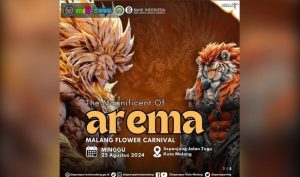 Malang Flower Carnival (MFC) akan digelar pada 25 Agustus 2024 di sepanjang Jalan Tugu depan Balai Kota Malang.