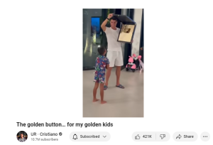 Kanal YouTube Cristiano Ronaldo