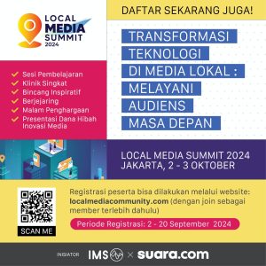 Event tahunan yang sangat dinanti oleh para pengelola media lokal di Indonesia, Local Media Summit (LMS), akan kembali diadakan