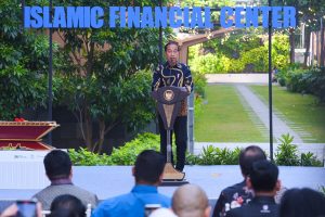 Dalam rangka memperkuat ekosistem ekonomi syariah di Indonesia Presiden Joko Widodo meresmikan Kawasan Indonesia Islamic Financial Center (IIFC) di Menara Danareksa