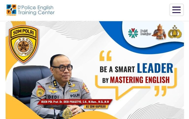 Staf Sumber Daya Manusia (SSDM) Polri telah mengintegrasikan teknologi digital dalam upaya meningkatkan kompetensi bahasa Inggris personelnya melalui peluncuran aplikasi Digital Police English Training (Dpetc).