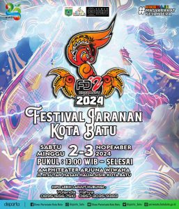 Dalam rangka memperingati Hari Jadi Kota Batu yang ke-23, Dinas Pariwisata Kota Batu bersama Dewan Kesenian Kota Batu akan menggelar "Festival Jaranan Kota Batu 2024".