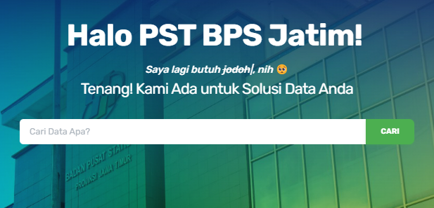 Melalui HaloPST, pengguna dapat mengakses kebutuhan data statistik dengan fitur pencarian yang cepat dan praktis.