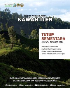Penutupan ini berkaitan dengan agenda rutin bulanan, yaitu Ijen Rijik, yang berlangsung setiap hari Jumat di minggu pertama setiap bulan.