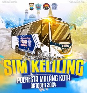 Satlantas Polresta Malang Kota telah merilis jadwal terbaru untuk layanan SIM keliling sepanjang bulan Oktober 2024.