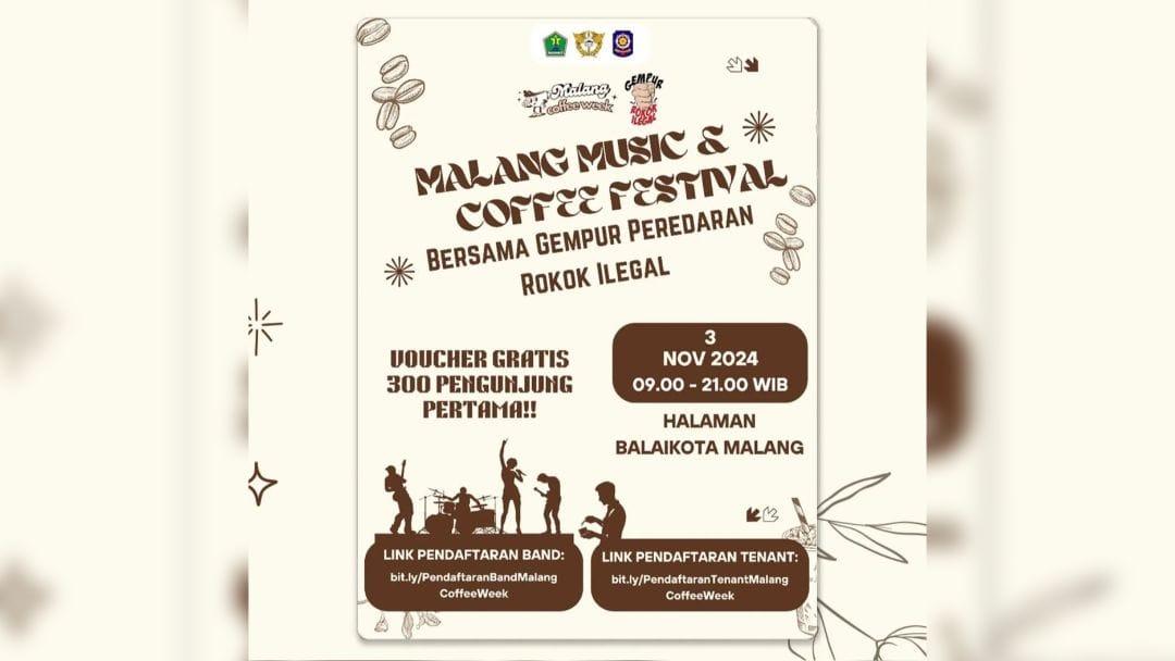 Satpol PP Kota Malang bersama Malang Coffee Week siap menyelenggarakan acara seru yang akan memadukan kopi, musik, dan kampanye penting