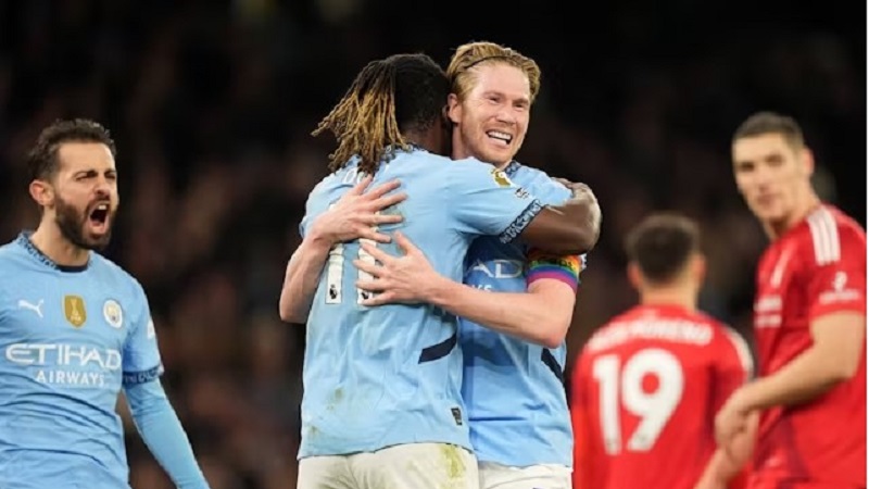 Kevin De Bruyne Manchester City Nottingham Forest